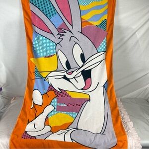 Vintage 1986 Bugs Bunny beach towel by Franco 🐰🧡